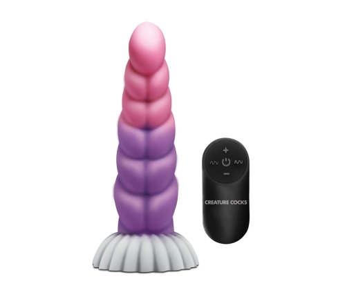 Cloud Rider Unicorn Vibrating Silicone Model Purple/Pink 16cm IPX7