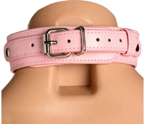 Vixen Vegan Leather Chest Harness Pink Adjustable Women’s Model