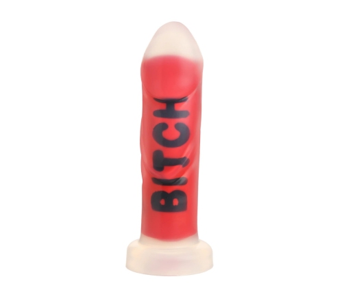 XR Brands Premium Silicone Intimate Machine Red 7.3'' Ribbed Suction Cup