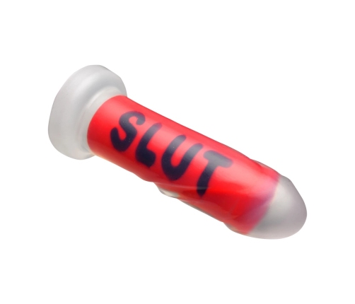 XR Brands SLUT Silicone Intimate Model Red 7.3" with Suction Base