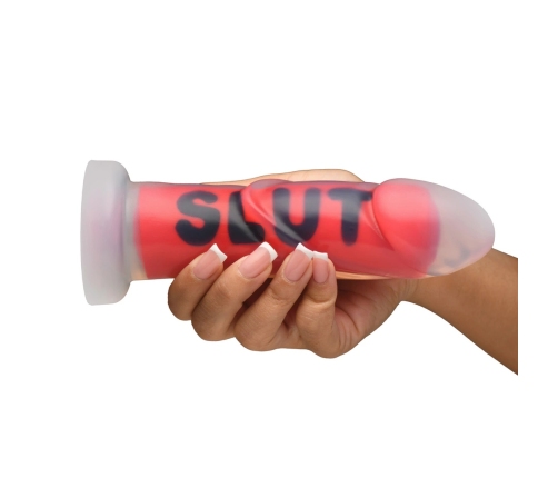 XR Brands SLUT Silicone Intimate Model Red 7.3" with Suction Base