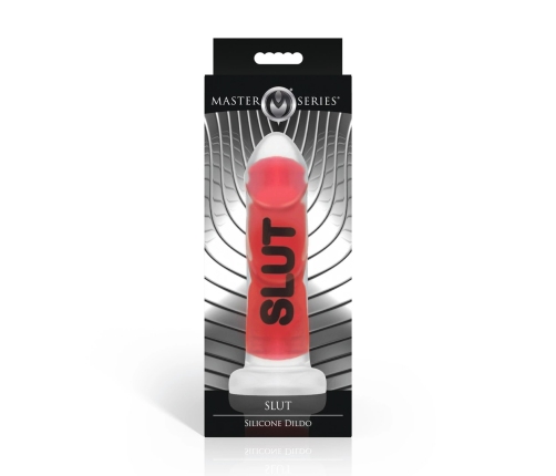 XR Brands SLUT Silicone Intimate Model Red 7.3" with Suction Base