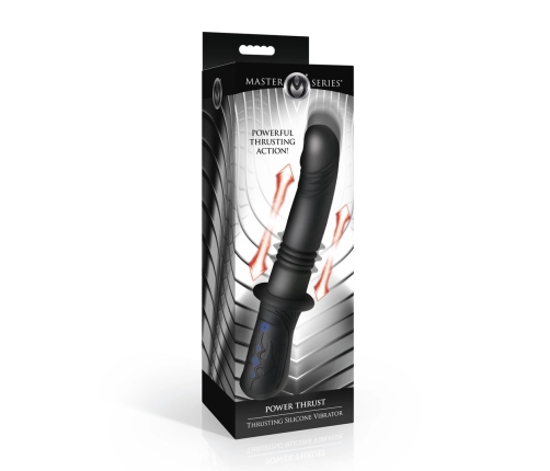 Power Thrust Silicone Motion System Black - 3-Speed Rechargeable Intimate Device