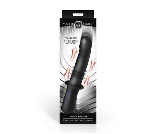 Power Thrust Silicone Motion System Black - 3-Speed Rechargeable Intimate Device