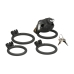 Bull Chastity Cage Black - Adjustable Secure System by XR Brands