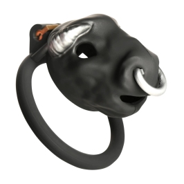 Bull Chastity Cage Black - Adjustable Secure System by XR Brands