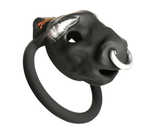 Bull Chastity Cage Black - Adjustable Secure System by XR Brands