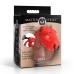 Bull Red Secure Chastity System Adjustable Plastic Cage