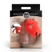 Bull Red Secure Chastity System Adjustable Plastic Cage