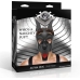 Alpha Dog Black Pup Hood - Adjustable Vegan Leather Canine Mask