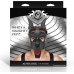 Alpha Dog Black Pup Hood - Adjustable Vegan Leather Canine Mask