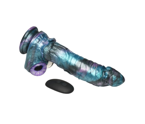 Astro-Thrust Silicone Motion Device Blue/Purple with Vibration & Remote