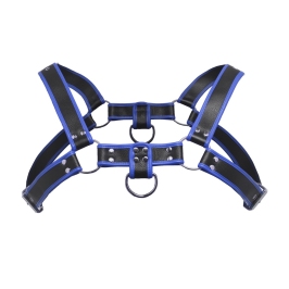 Master Series Bulldog Adjustable Harness Blue Vegan Leather 40.5-52.75" Master Series Bulldog Adjustable Harness Blue Vegan Leather 40.5-52.75"