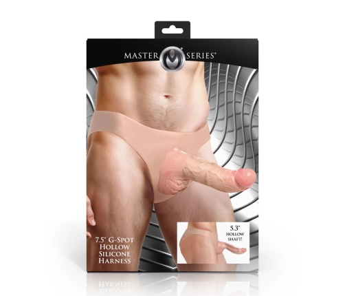 Blush Arnes Silicone Curved Hollow Harness 19 cm - Adjustable & Discreet Fit