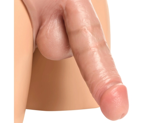 XR Brands Stealth Silicone Harness System 20 cm Hollow, Black, Adjustable