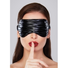 Butter Soft - Faux Leather Mask with Ruffles - One Size