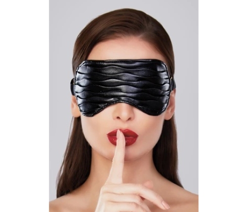 Butter Soft - Faux Leather Mask with Ruffles - One Size