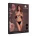 Avanua Open Cup Lace Triangle Bra Black Adjustable One Size