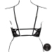 Avanua Open Cup Lace Triangle Bra Black Adjustable One Size