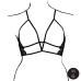Avanua Open Cup Lace Triangle Bra Black Adjustable One Size