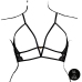 Rene Rofe Open Cup Triangle Bra Lace Adjustable Plus Size Black XL-4XL