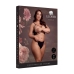 Rene Rofe Open Cup Triangle Bra Lace Adjustable Plus Size Black XL-4XL