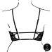 Rene Rofe Open Cup Triangle Bra Lace Adjustable Plus Size Black XL-4XL