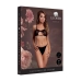Obsessive Keyhole Mesh Bra Black - Double Straps, Adjustable, One Size