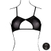 Obsessive Keyhole Mesh Bra Black - Double Straps, Adjustable, One Size