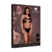 Obsessive Keyhole Mesh Bra Plus Size Black Double Back Adjustable XL-4XL