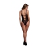 Obsessive Black Lace Bodysuit - Wireless, Adjustable, One Size Obsessive Black Lace Bodysuit - Wireless, Adjustable, One Size