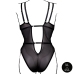 Obsessive Bodysuit 861-TED-1 Plus Size Lace Black Adjustable Fit