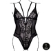 Obsessive Bodysuit 861-TED-1 Plus Size Lace Black Adjustable Fit