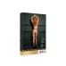 Léna - Brief with Open Crotch and Buttocks, Adjustable Sliders and Golden Details - One Size