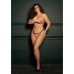Aimé - Brief with Open Crotch and Buttock, Adjustable Slider and Golden Details - Plus Size