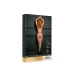 Sophia - Brief with Open Crotch and Buttock, Adjustable Slider and Golden Details - One Size