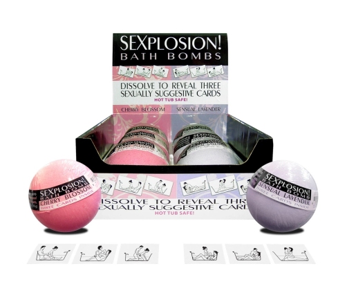 Sexplosion! Bath Bombs (6 bombs in 3 scents, no display)
