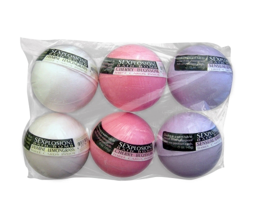 Sexplosion! Bath Bombs (6 bombs in 3 scents, no display)