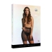 High-Waist Fishnet Skirt - One Size - Black