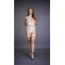 2-Piece Bra Set with Garters - One Size - Pink