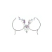 Kiss Garterbelt and Dazzling Deep-V Cleavage Sticker - One Size