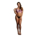 Strappy Halter Top and Dazzling Eye Sparkle Bling Sticker - One Size