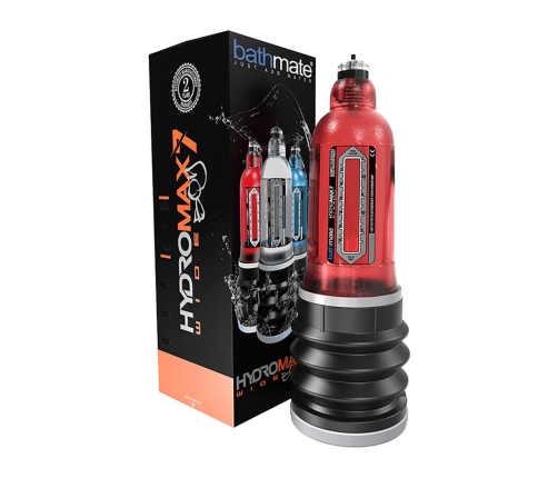 Bathmate HydroMax7 Wide Boy Intimate Hydrotherapy Device Red