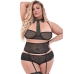 Office Romper - 2X - Black
