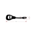 Armor Tug Lock - Cockring with Ball Strap and Butt Plug - Small