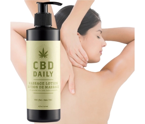 CBD Daily Massage Lotion 237ml - Hemp Oil & Mint Scented Formula
