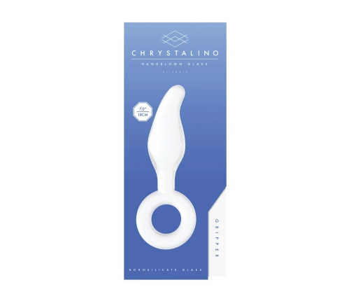 Gripper - Glass Dildo with Ring