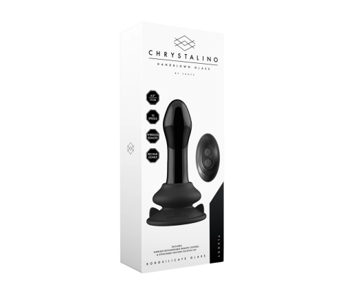 Pluggy - Glass Vibrator with Suction Cup