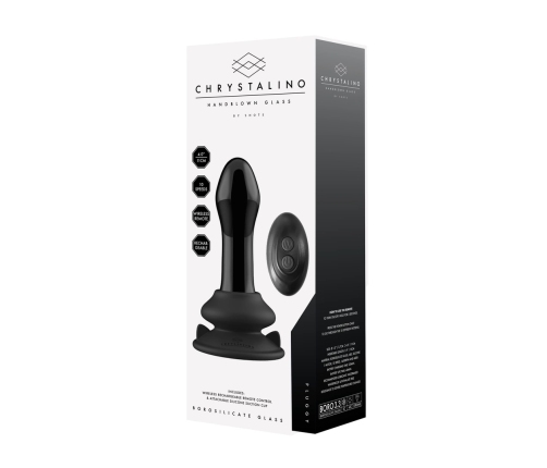 Pluggy - Glass Vibrator with Suction Cup