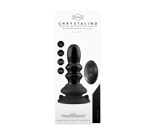 Ribbly - Glass Ribble Vibrator with Suction Cup